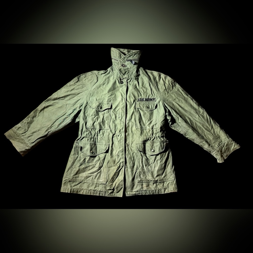 Vintage 60's US Military Field Jacket Coat Cold Weather Men's Medium M-65 OG-107